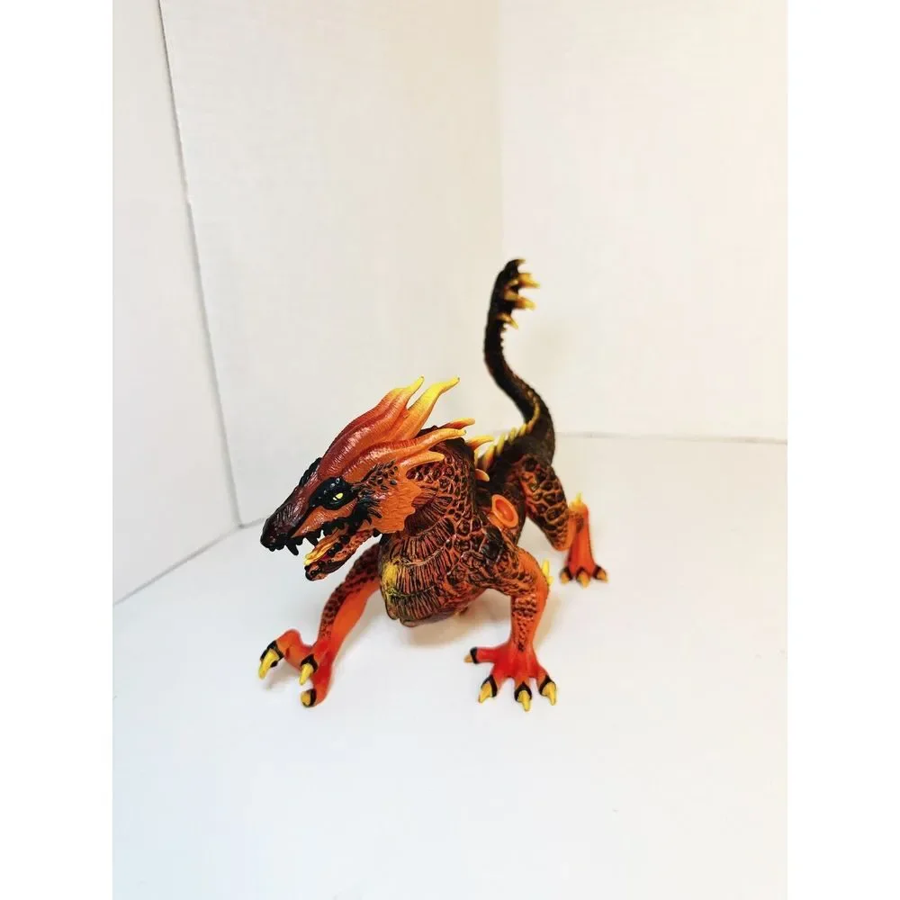 Schleich 2017 Eldrador Creatures Lava Dragon Figure Red Orange‎ Black